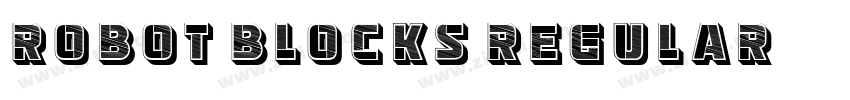 Robot Blocks Regular字体转换 Robot Blocks Regular字体转换